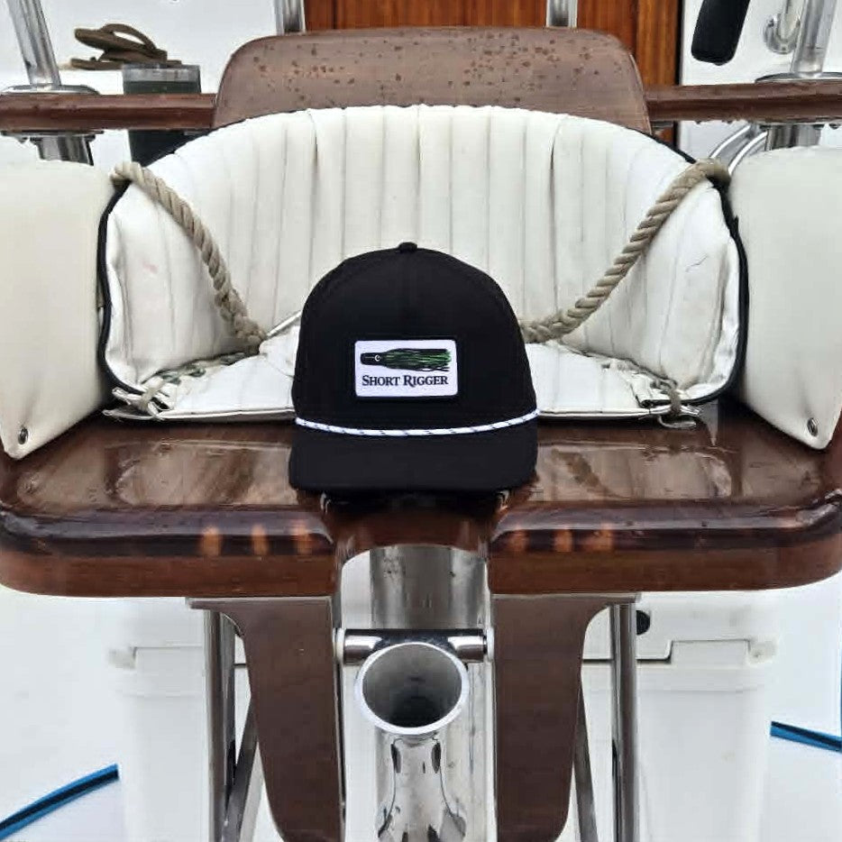 Black 10/10 Lure Patch Rope Hat