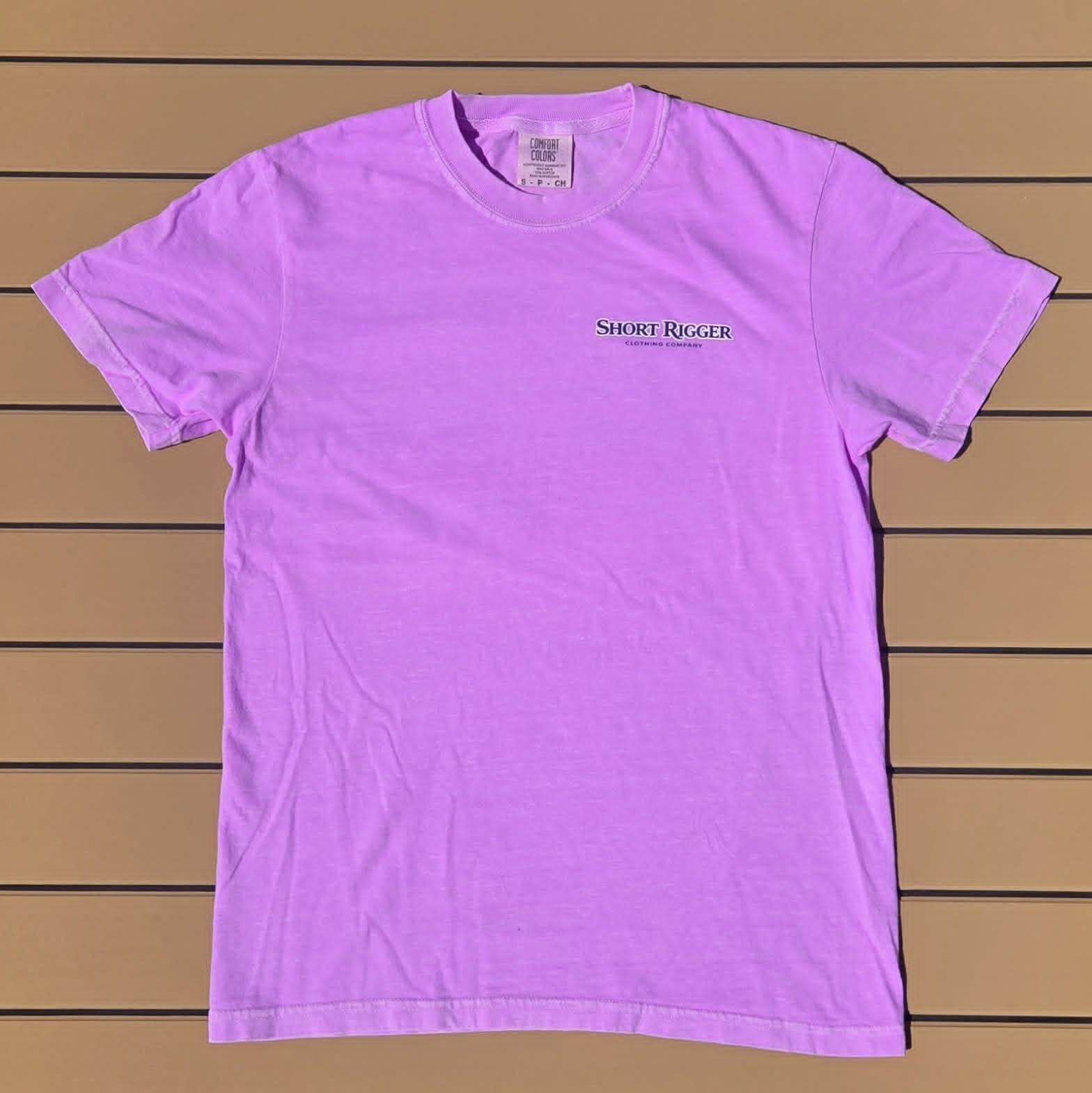 Neon Violet Sporty Logo Tee