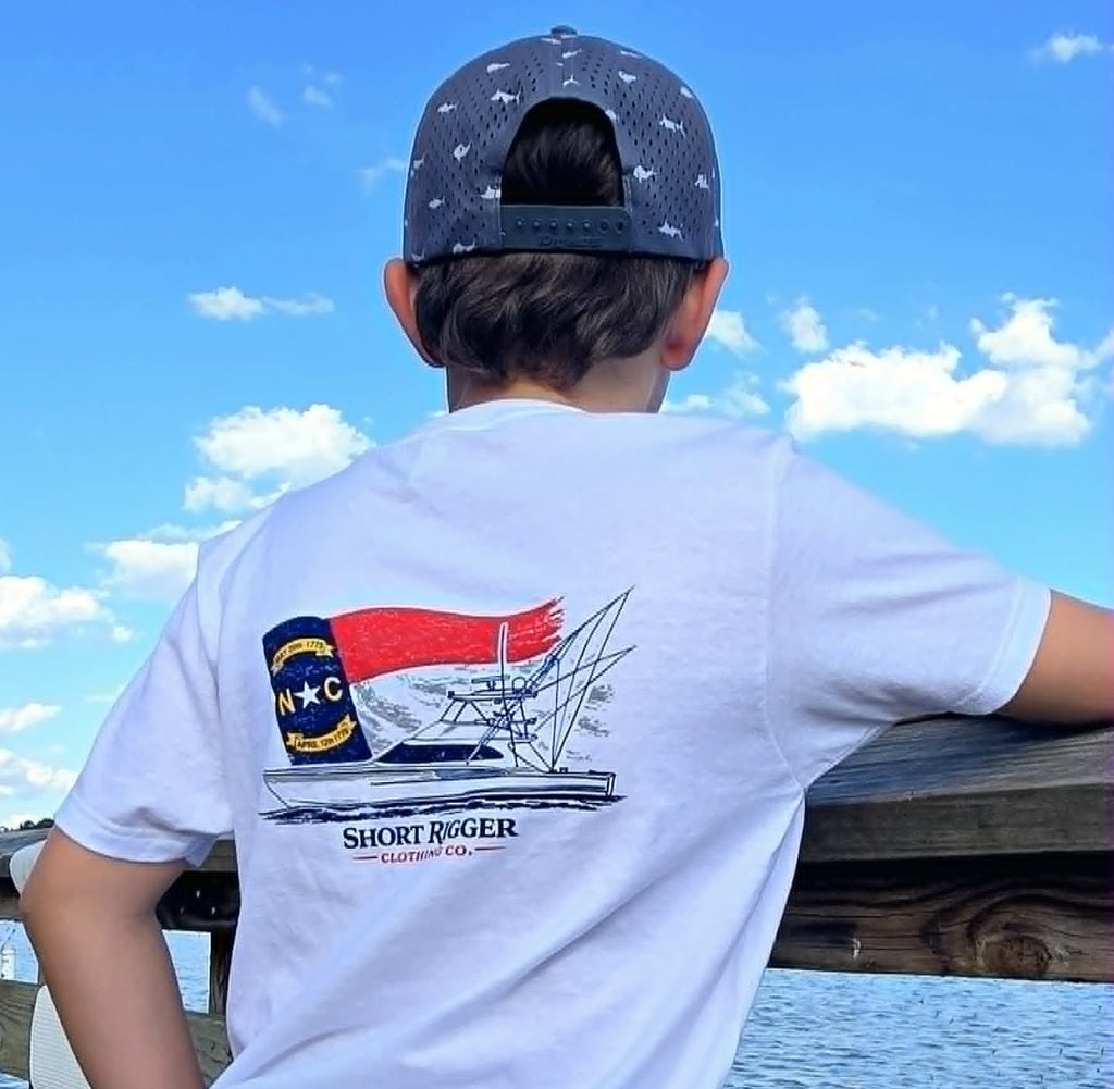 Kids Sporty NC Flag Tee