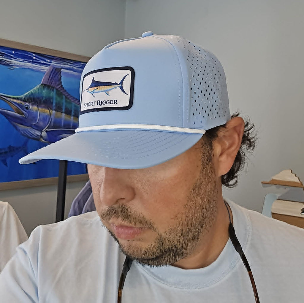 Carolina Blue 10/10 Marlin Patch Rope Hat