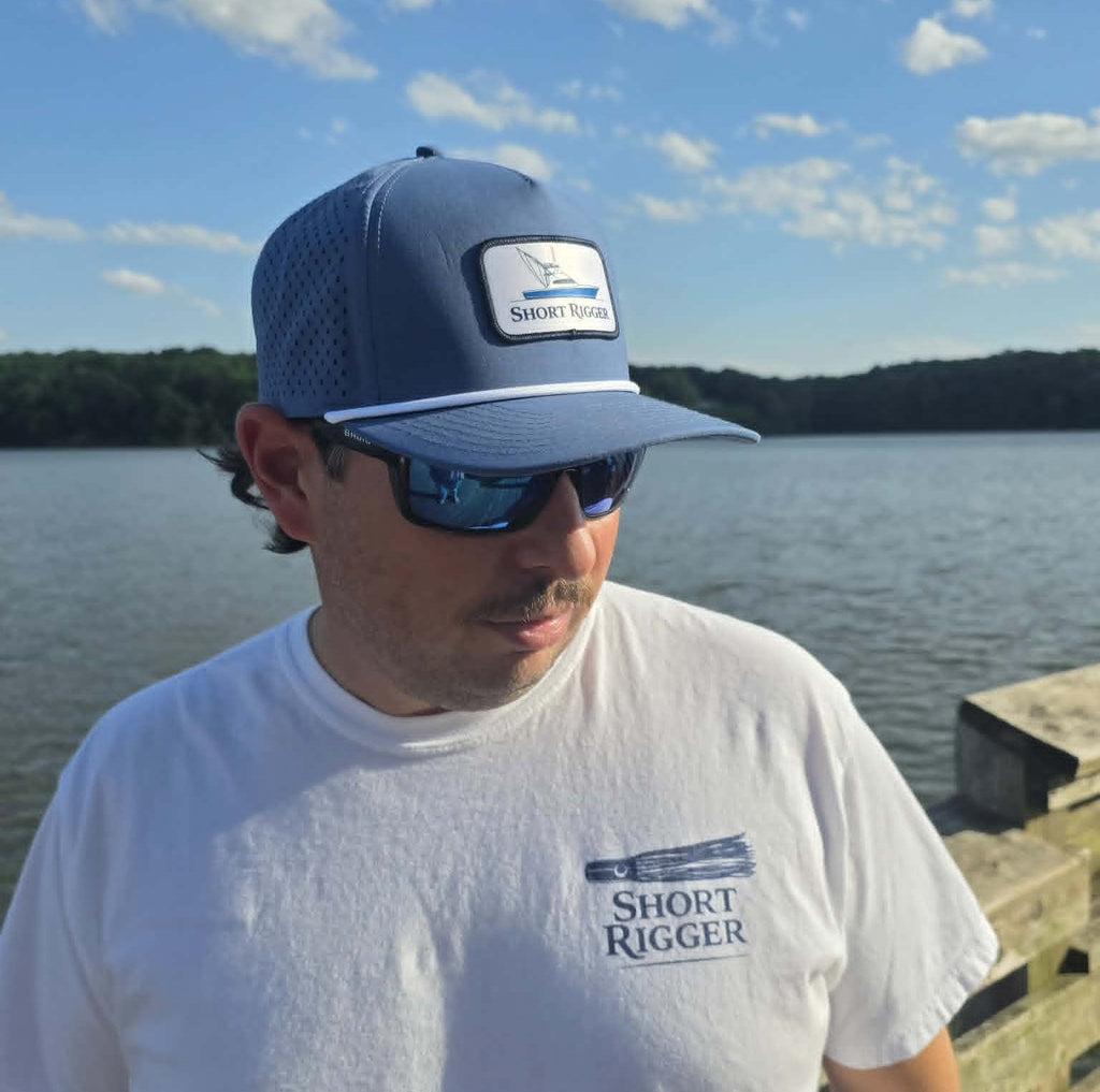 Blue 10/10 Sportfish Patch Rope Hat