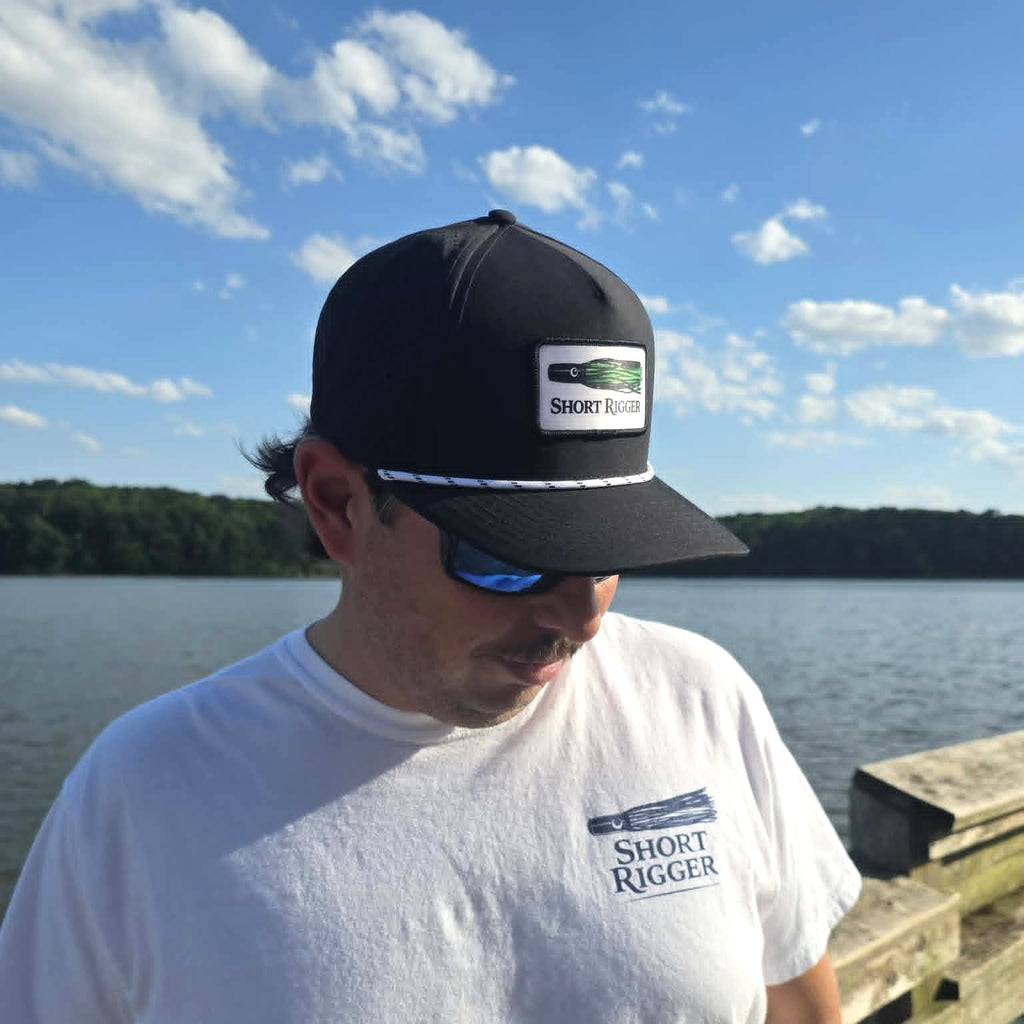 Black 10/10 Lure Patch Rope Hat