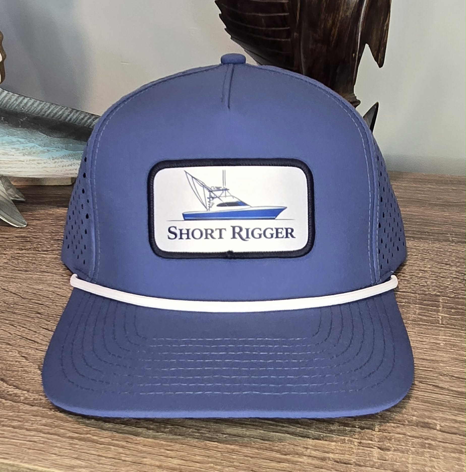 Blue 10/10 Sportfish Patch Rope Hat