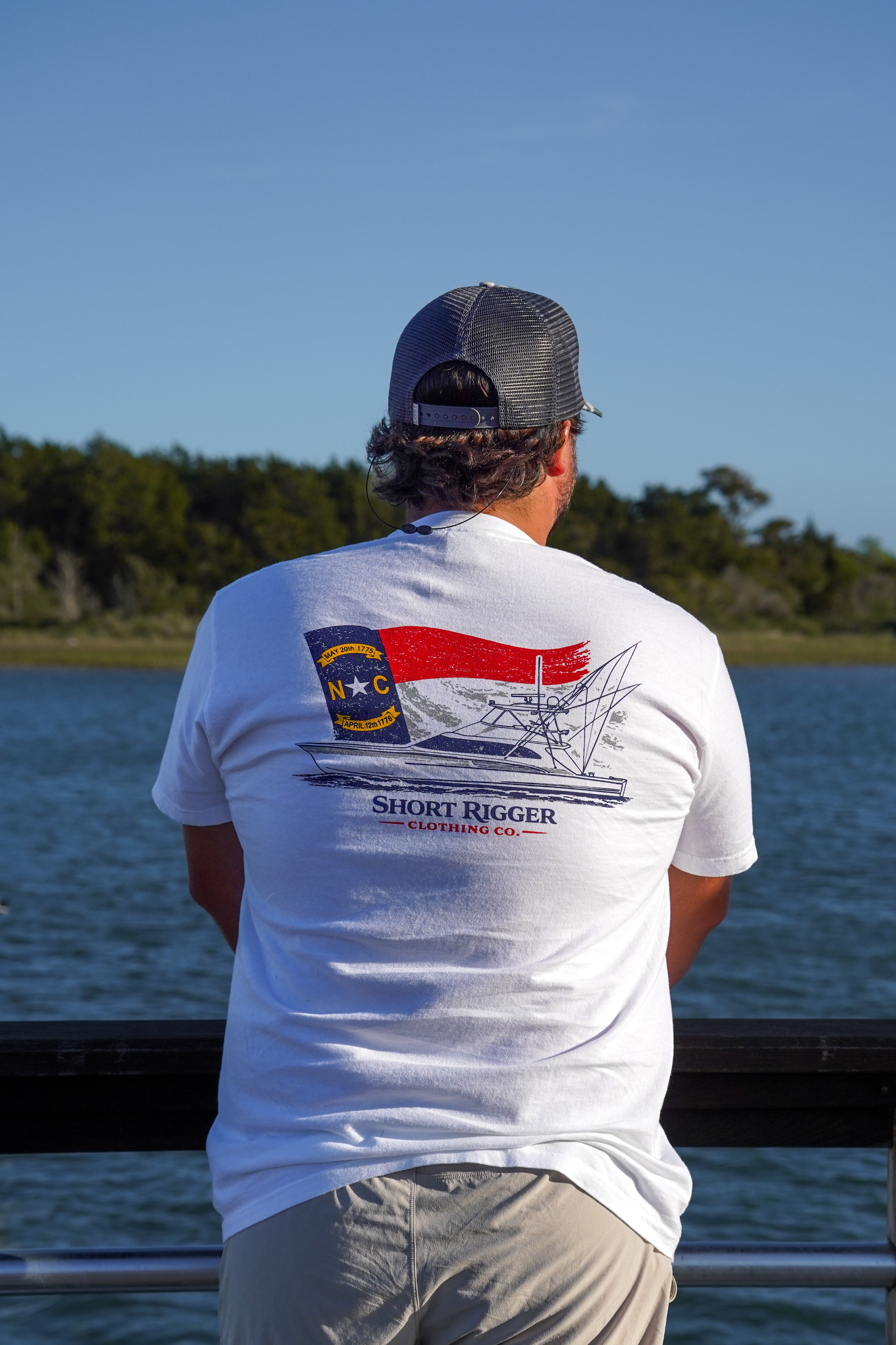 Sporty NC Flag Pocket Tee