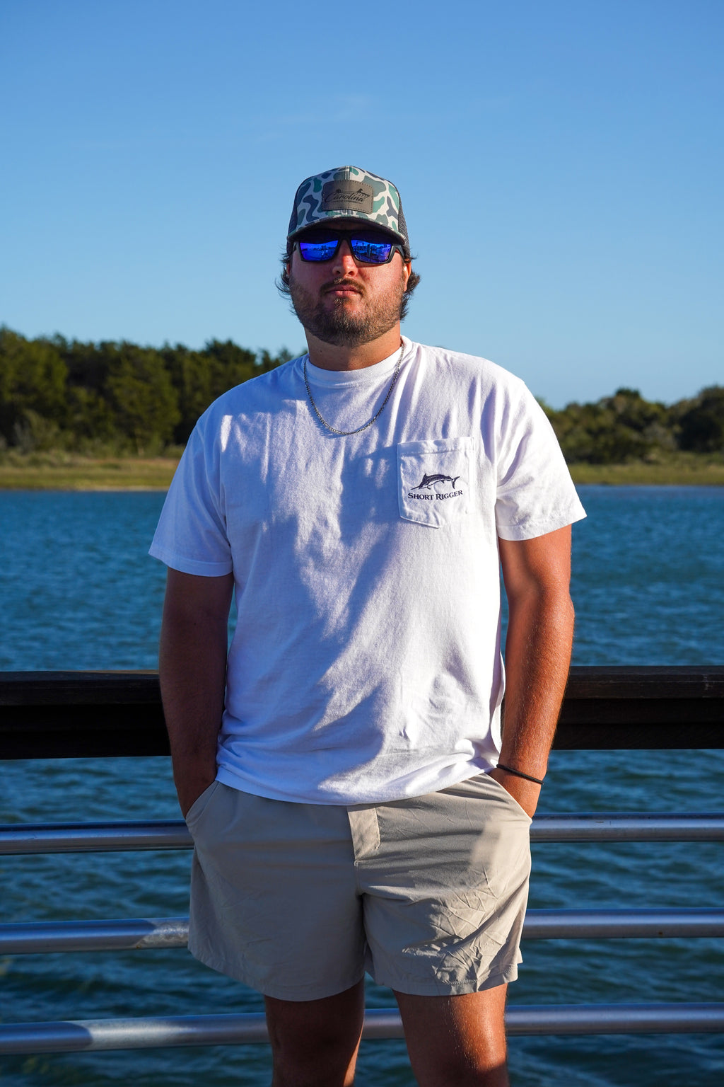 Sporty NC Flag Pocket Tee