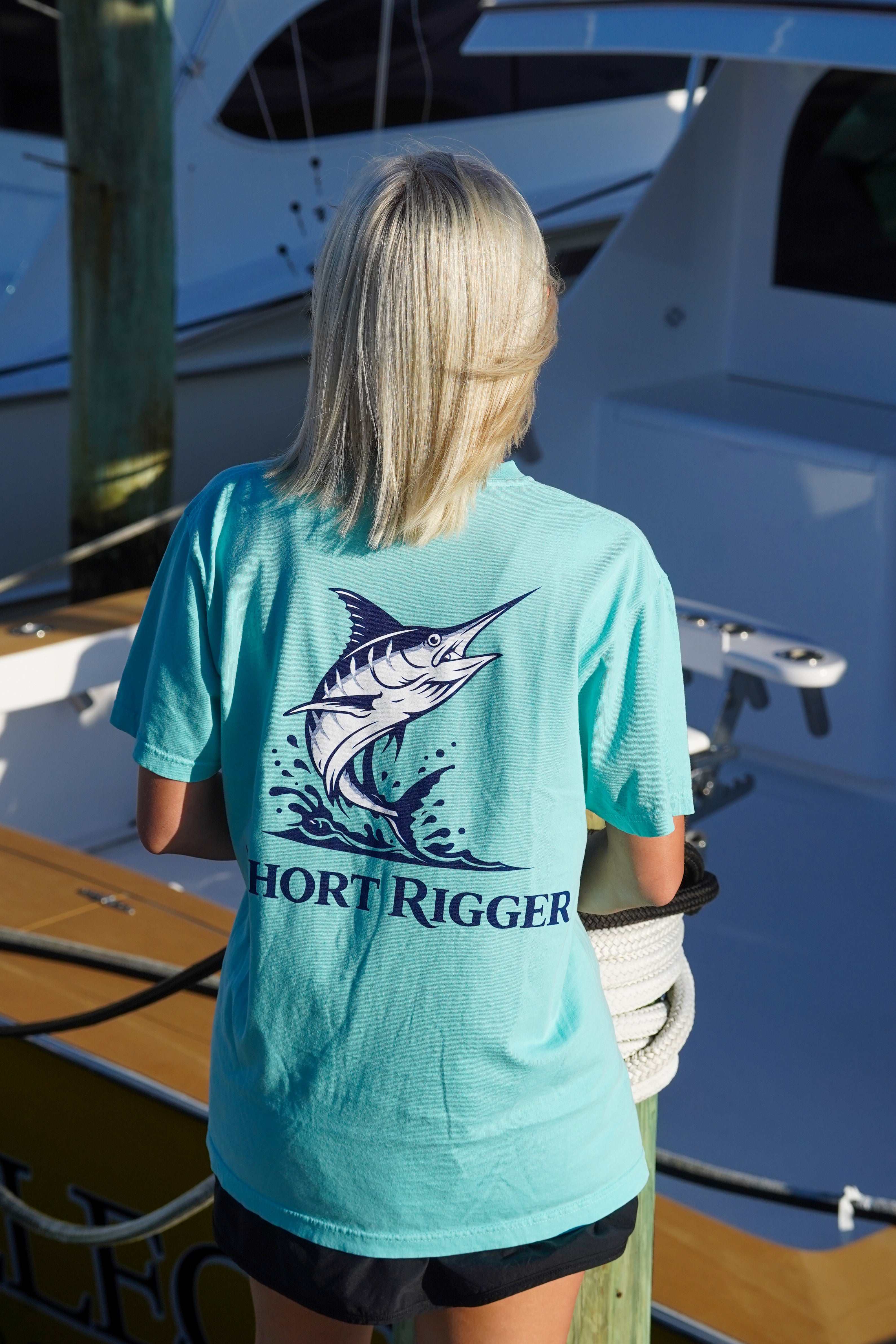 Short Rigger Jumping Marlin Tee