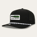 Black 10/10 Lure Patch Rope Hat