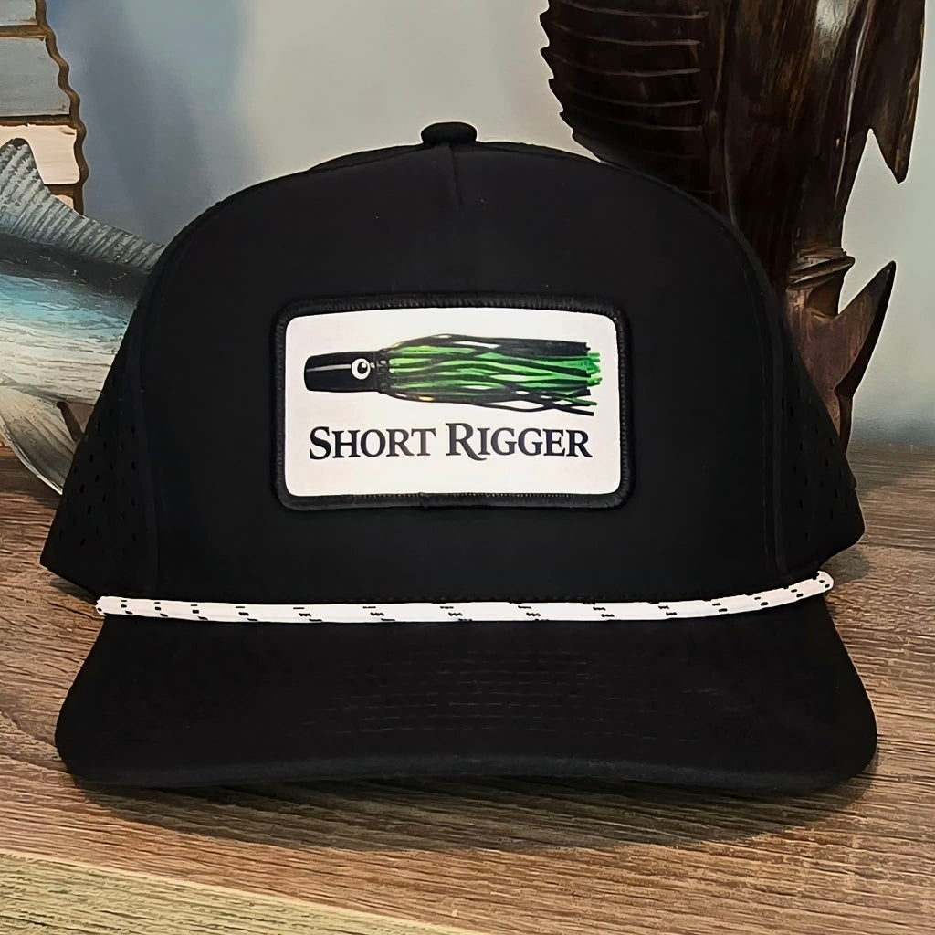 Black 10/10 Lure Patch Rope Hat