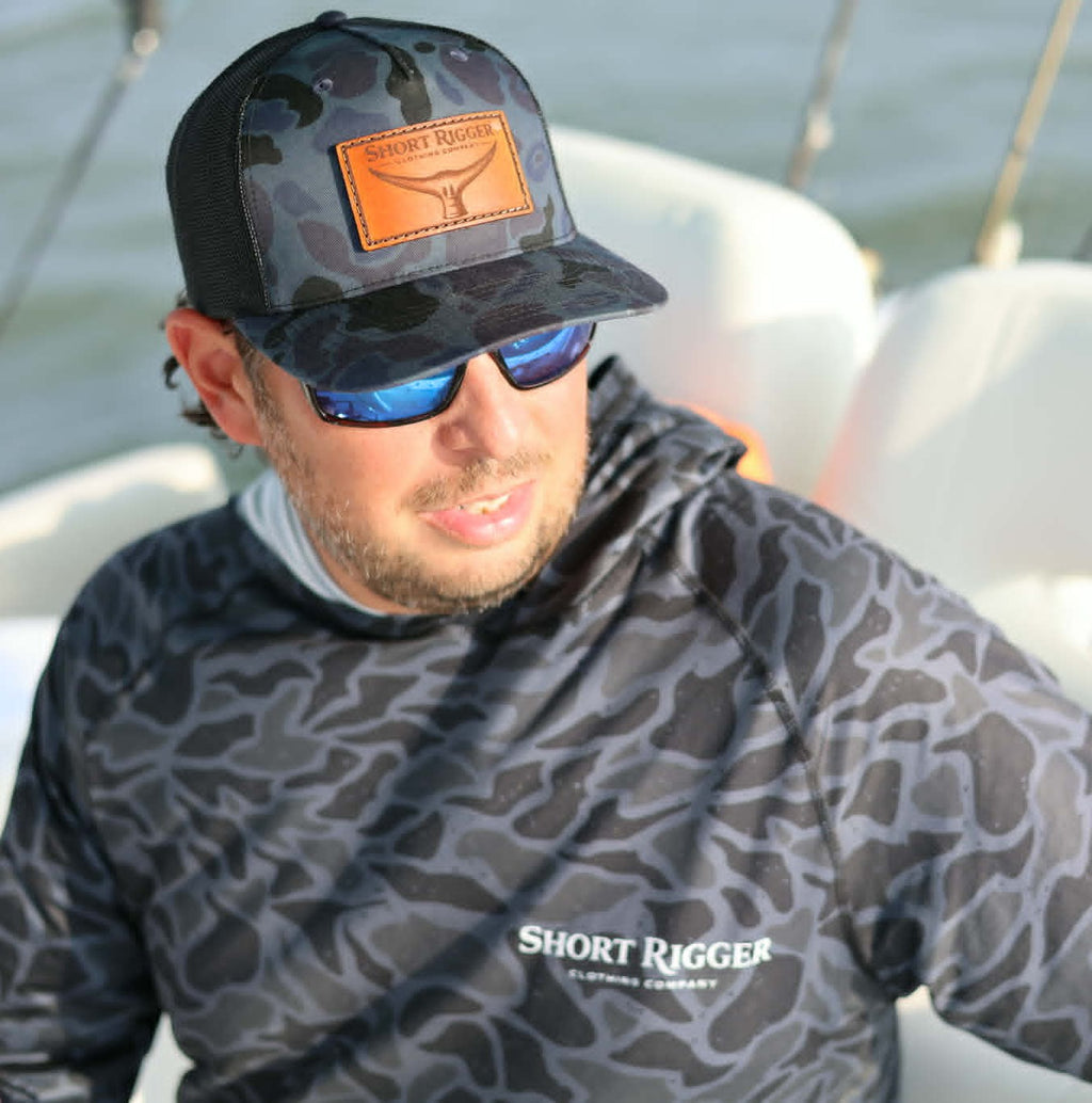 Carteret Camo Marlin Tail Trucker Hat