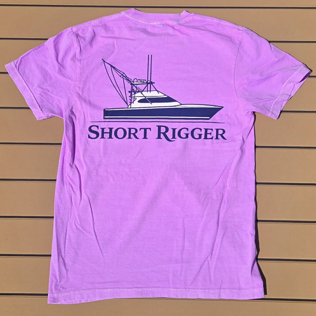Neon Violet Sporty Logo Tee