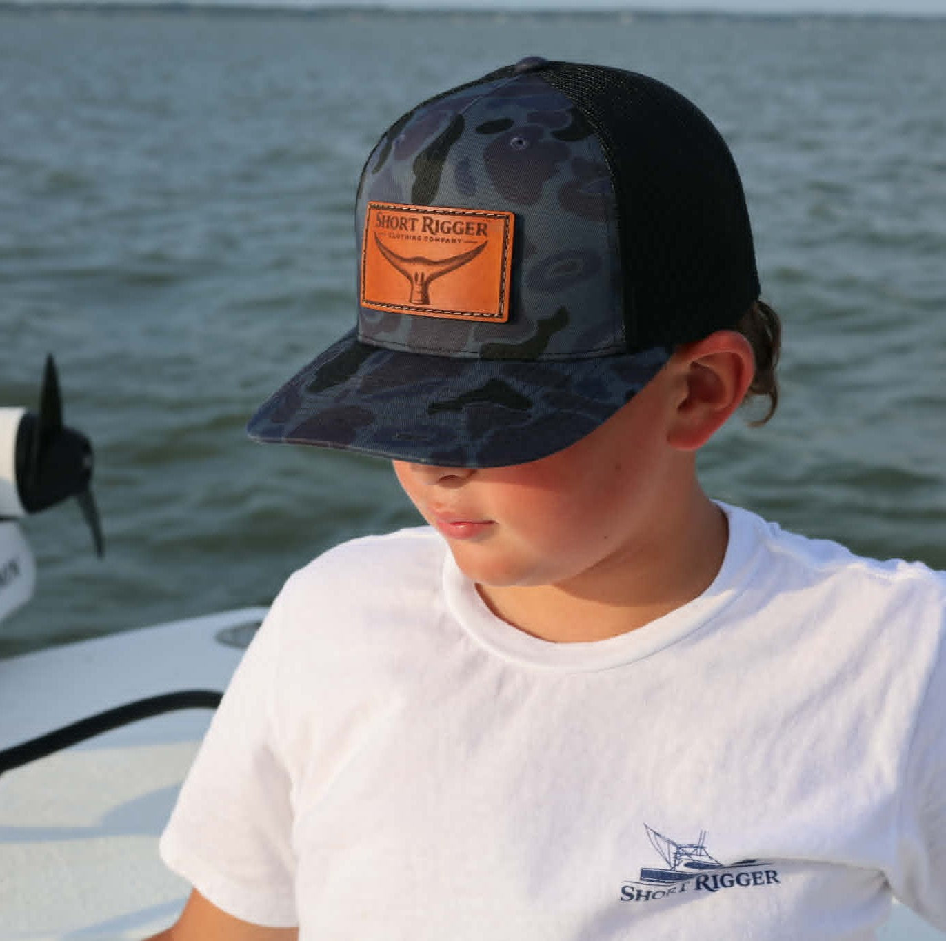 Carteret Camo Marlin Tail Trucker Hat