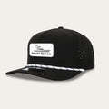 Black 10/10 Sportfish Patch Rope Hat
