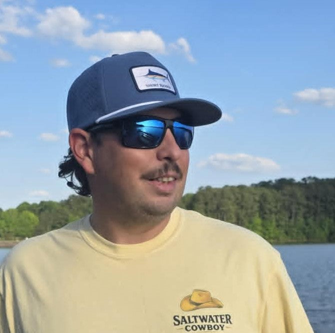 Blue 10/10 Marlin Patch Rope Hat