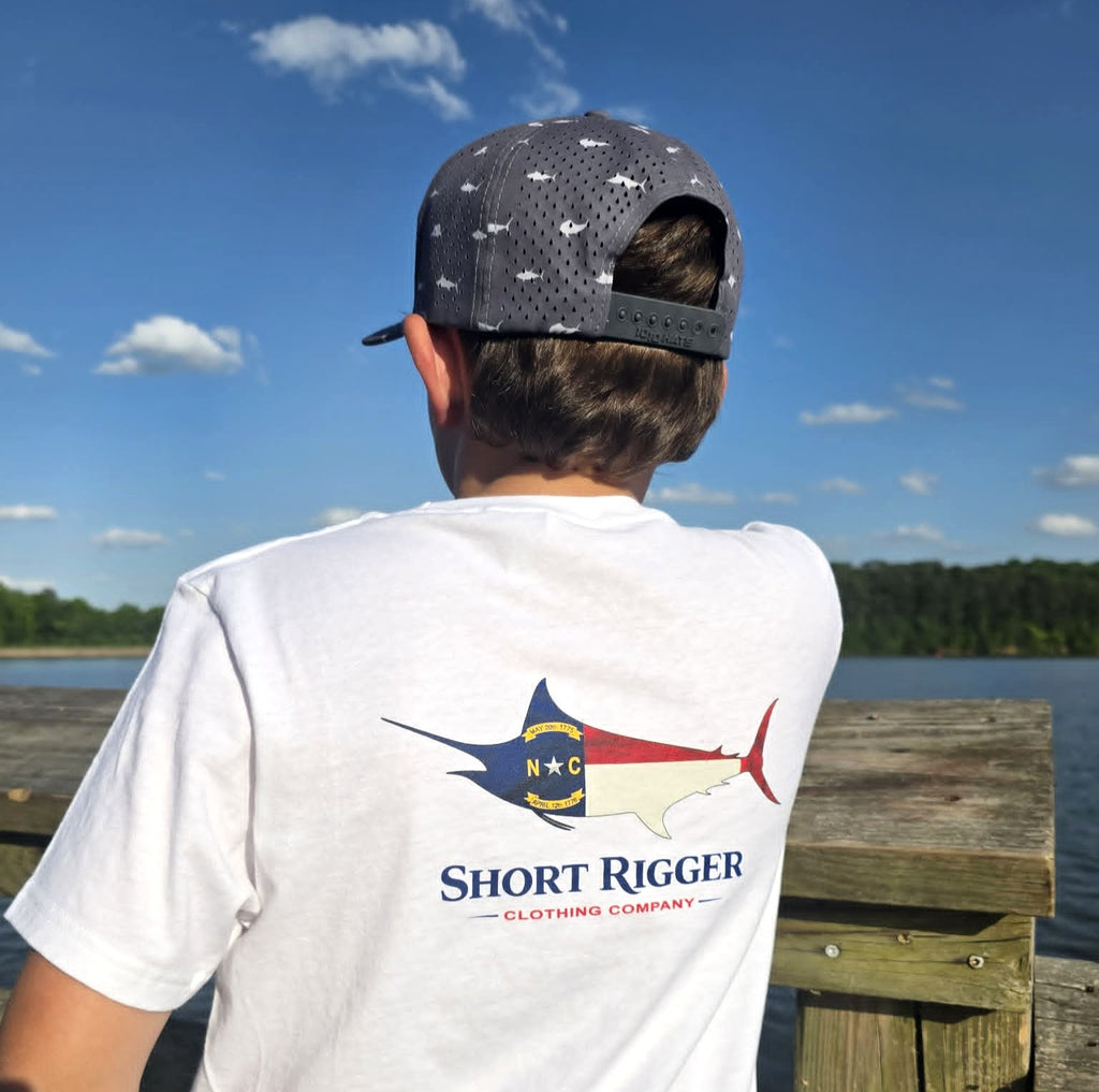 Kids Carolina Marlin NC Flag Tee