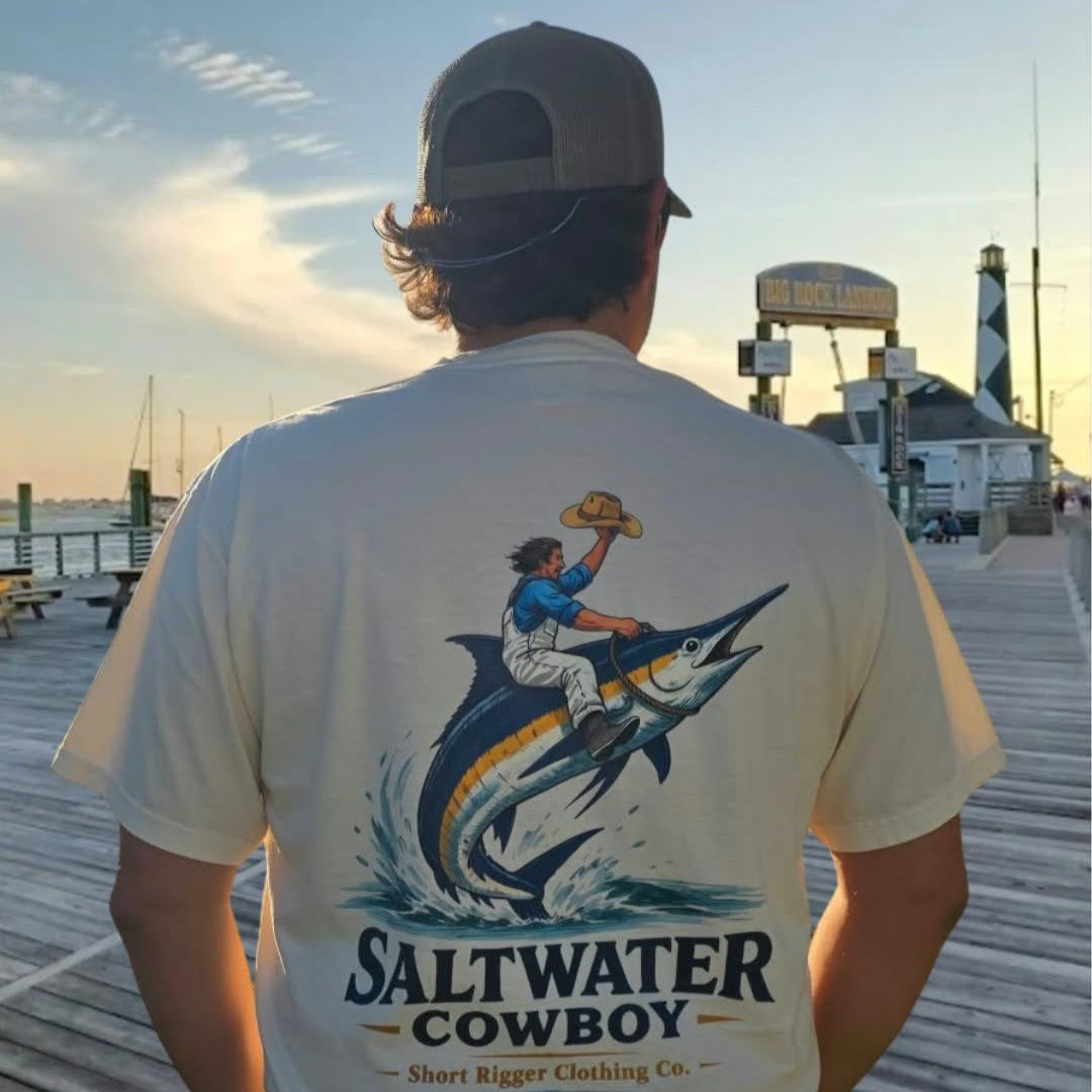 Saltwater Cowboy Pocket Tee