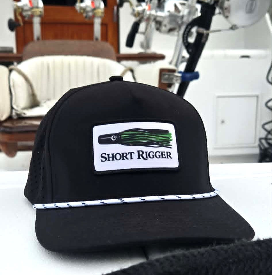 Black 10/10 Lure Patch Rope Hat