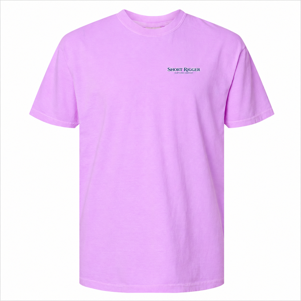 Neon Violet Sporty Logo Tee