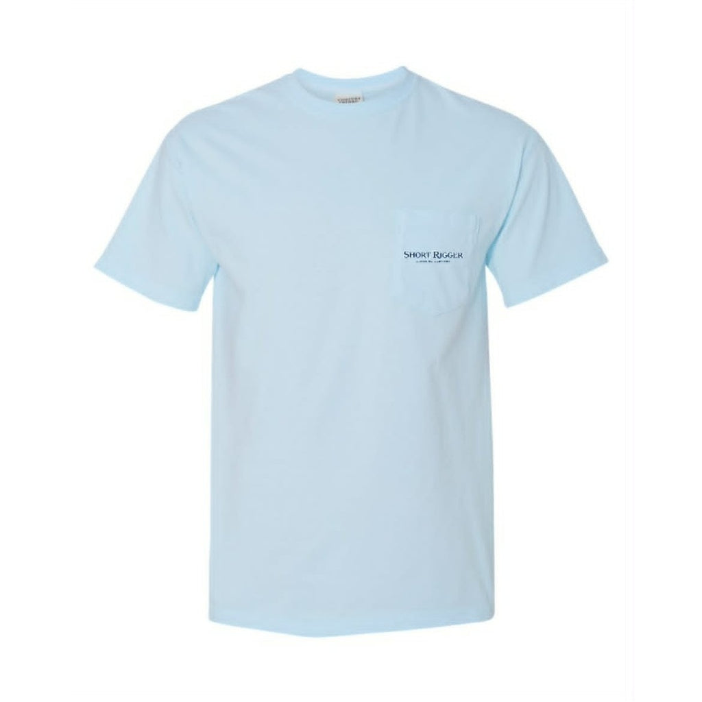 Chambray Sporty Logo Pocket Tee